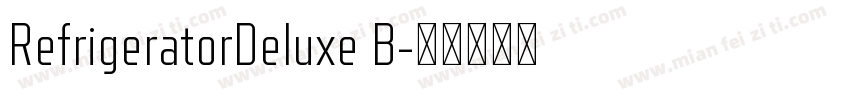RefrigeratorDeluxe B字体转换